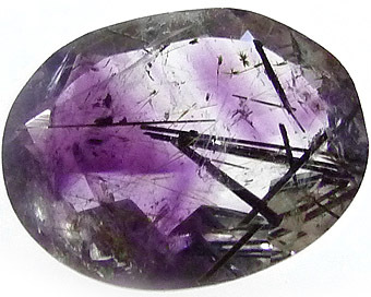 amethyste indienne à inclusions