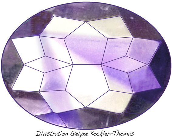 zones de couleur rectilignes amethyste
