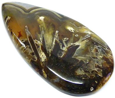 sagenitic agate sagenitique pseudomorphe