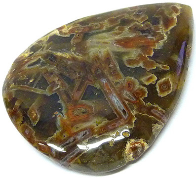 sagenitic agate sagenitique pseudomorphe