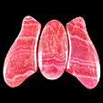 calcite teintee pour imiter la rhodochrosite