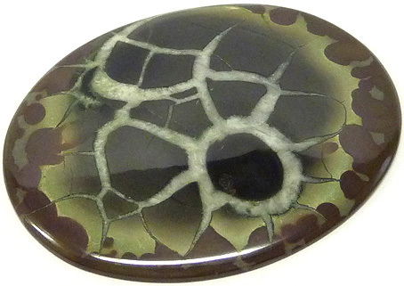 calcite blanche dans septaria marocaine