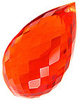 citrine synthetique orange vif