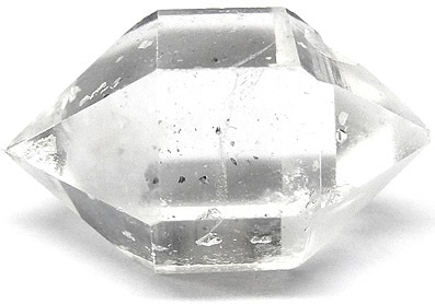 quartz incolore biterminé