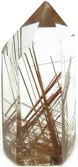 rock crystal with rutile inclusions