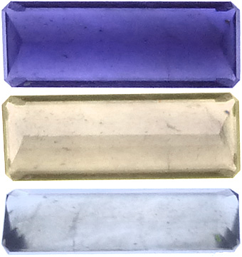 fort pleochroisme de la iolite cordierite