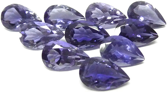 iolites cordierites lot facet cut