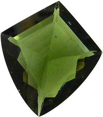 moldavite taillée de république tchèque