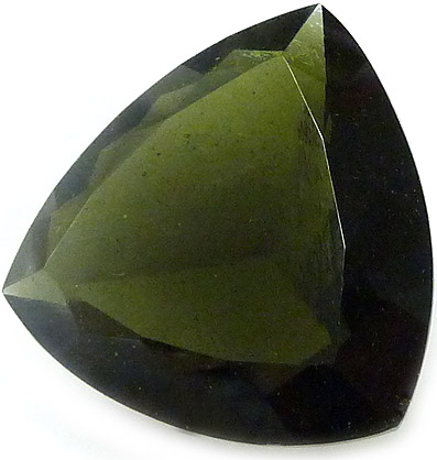 tchéquie moldavite verte taillée à facettes