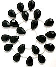 onyx briolettes