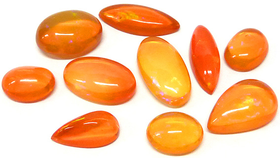 opale trait�e teint�e orange