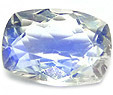 blue facet cut moonstone