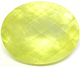 australia yellow prehnite facet cut