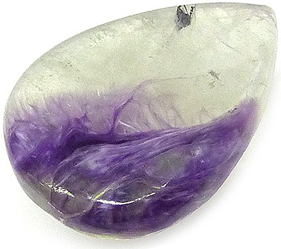 quartz inclusions charoite
