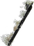 tourmaline noire schorl inclusion dans quartz