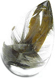 brookite inclusions in quartz