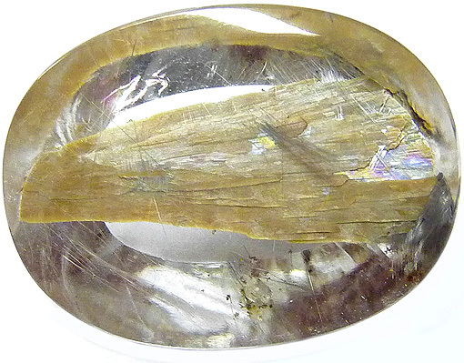 brookite inclusions dans quartz