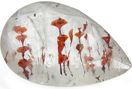 hematite inclusions dans quartz