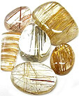 rutile inclusions dans quartz