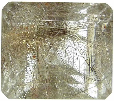 rutile inclusions in quartz