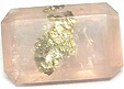 sulfure de fer inclusions dans quartz rose