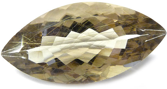 inclusions rutile dans quartz fumé