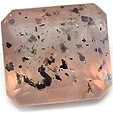 diopside inclusions in rose quartz