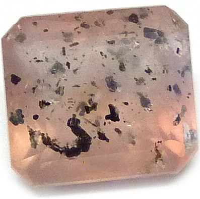 diopside inclusions in rose quartz