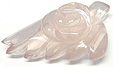 quartz rose sculpture