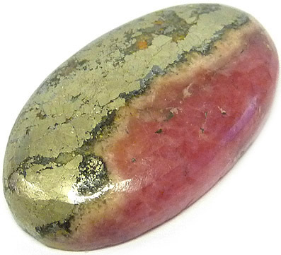 red rhodochrosite peru with pyrite and calcite