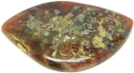 rhodochrosite rouge pérou inclusions galène