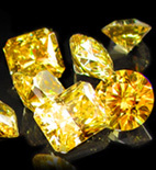 diamants synthetiques HPHT jaunes